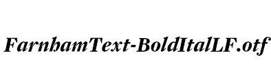 FarnhamText-BoldItalLF