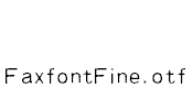 FaxfontFine