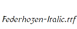 Federhozen-Italic