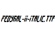 Fedyral-II-Italic