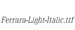 Ferrara-Light-Italic