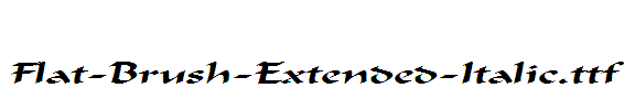 Flat-Brush-Extended-Italic