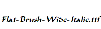 Flat-Brush-Wide-Italic