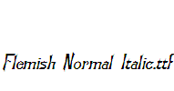 Flemish-Normal-Italic