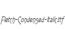 Fletch-Condensed-Italic