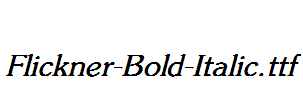 Flickner-Bold-Italic