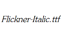 Flickner-Italic