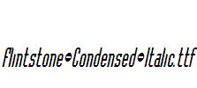 Flintstone-Condensed-Italic