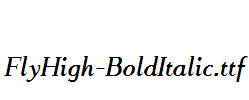 FlyHigh-BoldItalic