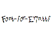 Font-for-Erin