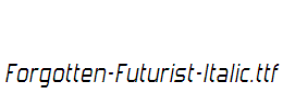 Forgotten-Futurist-Italic