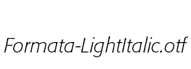 Formata-LightItalic