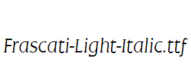 Frascati-Light-Italic