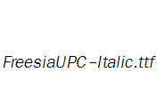 FreesiaUPC-Italic