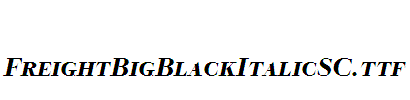 FreightBigBlackItalicSC