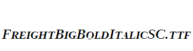 FreightBigBoldItalicSC