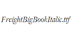 FreightBigBookItalic