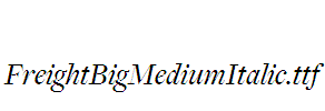 FreightBigMediumItalic