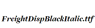 FreightDispBlackItalic