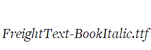 FreightText-BookItalic