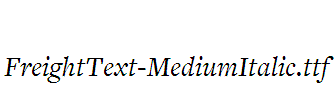 FreightText-MediumItalic