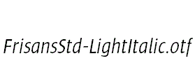 FrisansStd-LightItalic