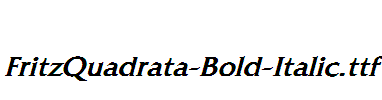 FritzQuadrata-Bold-Italic