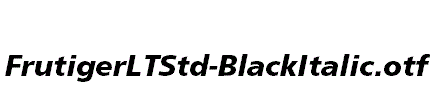 FrutigerLTStd-BlackItalic