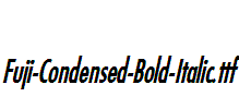 Fuji-Condensed-Bold-Italic