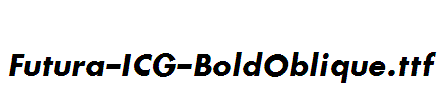 Futura-ICG-BoldOblique