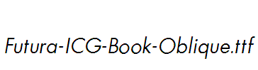 Futura-ICG-Book-Oblique