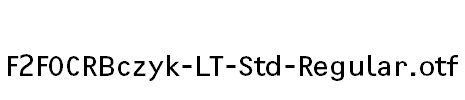 F2FOCRBczyk-LT-Std-Regular