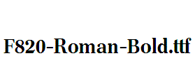 F820-Roman-Bold