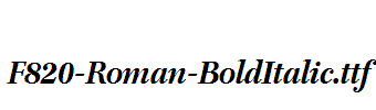 F820-Roman-BoldItalic