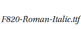 F820-Roman-Italic