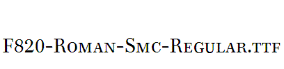 F820-Roman-Smc-Regular