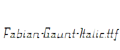 Fabian-Gaunt-Italic