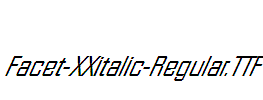 Facet-XXitalic-Regular