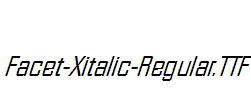 Facet-Xitalic-Regular