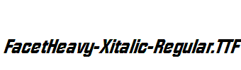 FacetHeavy-Xitalic-Regular