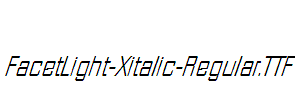 FacetLight-Xitalic-Regular