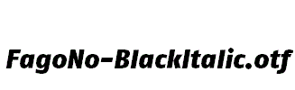 FagoNo-BlackItalic