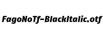 FagoNoTf-BlackItalic
