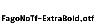 FagoNoTf-ExtraBold
