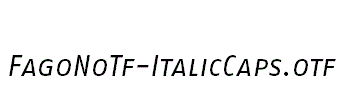 FagoNoTf-ItalicCaps
