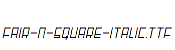 Fair-N-Square-Italic