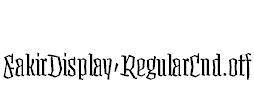 FakirDisplay-RegularCnd