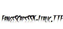 FangsSCapsSSK-Italic