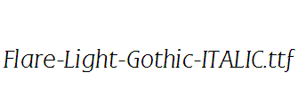 Flare-Light-Gothic-ITALIC