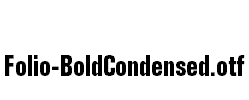 Folio-BoldCondensed